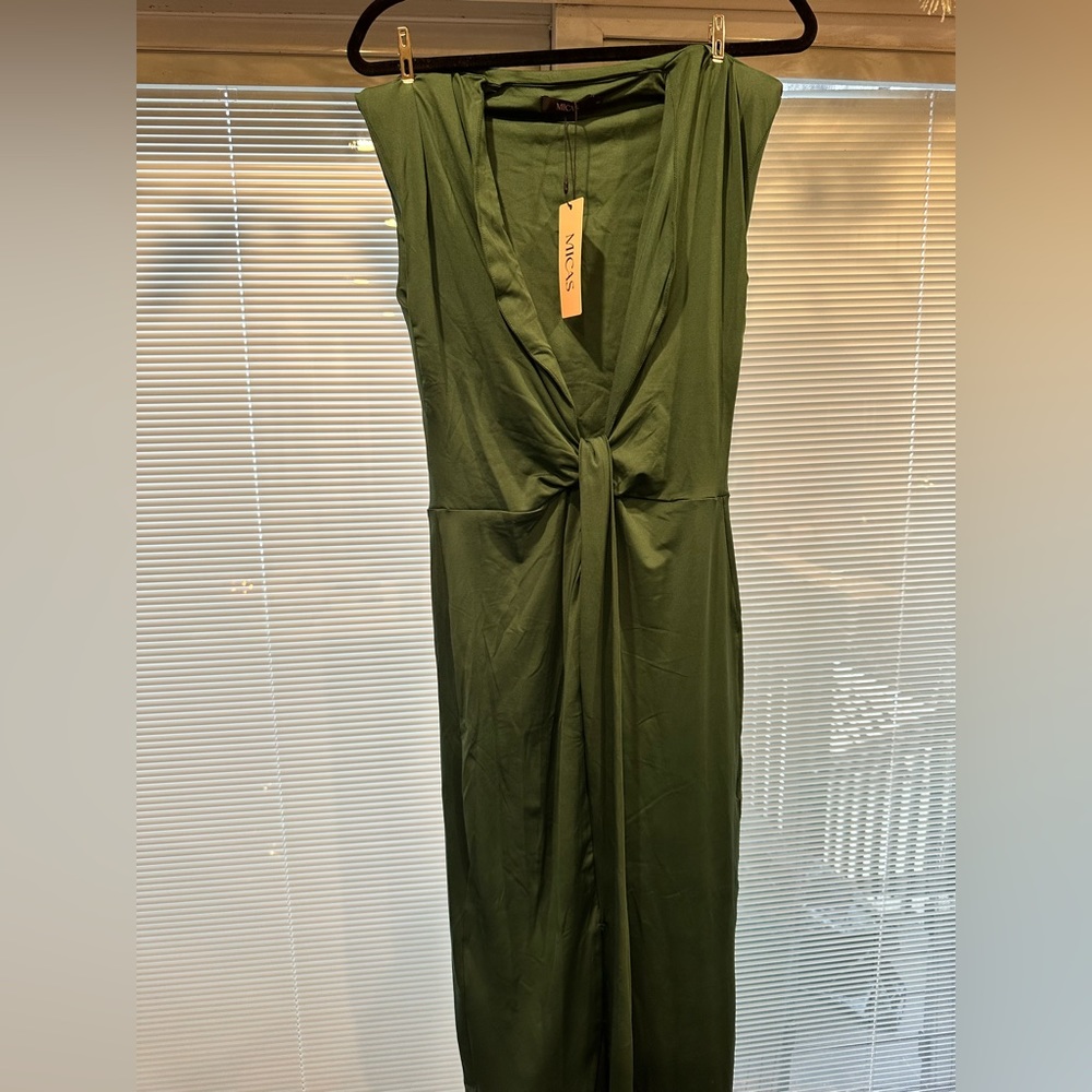 Micas deep V Neck dress